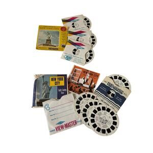 Vintage View-Master New York City Sightseeing Reels Lot w Booklets NYC Travel